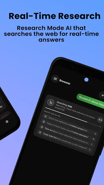 Browsist AI answer with cited source links
